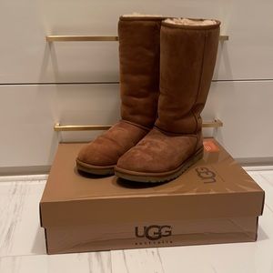 UGG Classic Tall size 9 Chestnut with original box